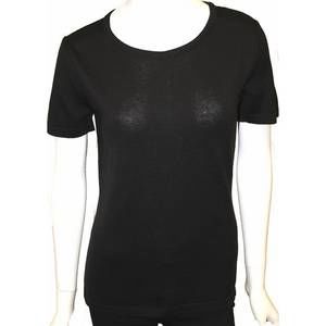 NEW ANGEL short sleeve crew-neck shell top in black